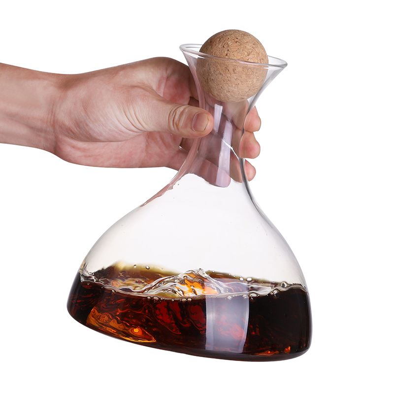 Special Mountain Bottom Crystal Novelty Glass Wine Decanter