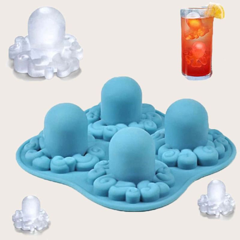 Octopus Shape Ice Tray Creative Silicone Ice Tray Octopus Shape Ice Tray