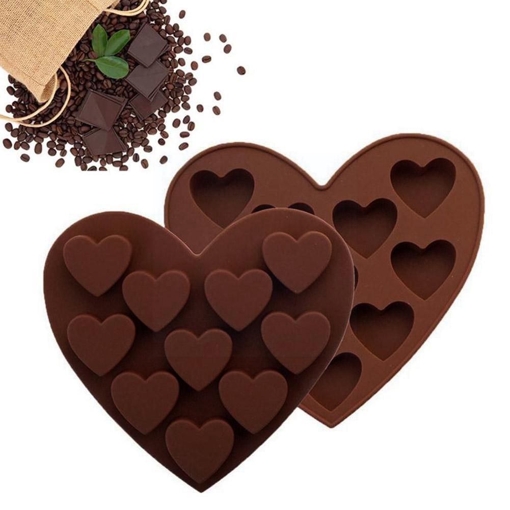 Heart Silicone Chocolate Molds Bakeware Cake Pastry Tools