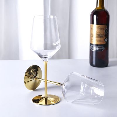 Verre à vin rouge plaqué or créatif, verre en cristal haut de gamme