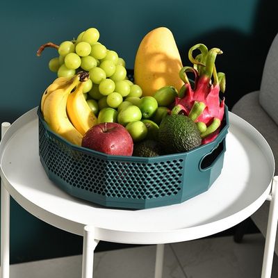 360 Rotatable Tray Kitchen Storage Rack Shelf Plastic Seasoning Spice Jar Plate