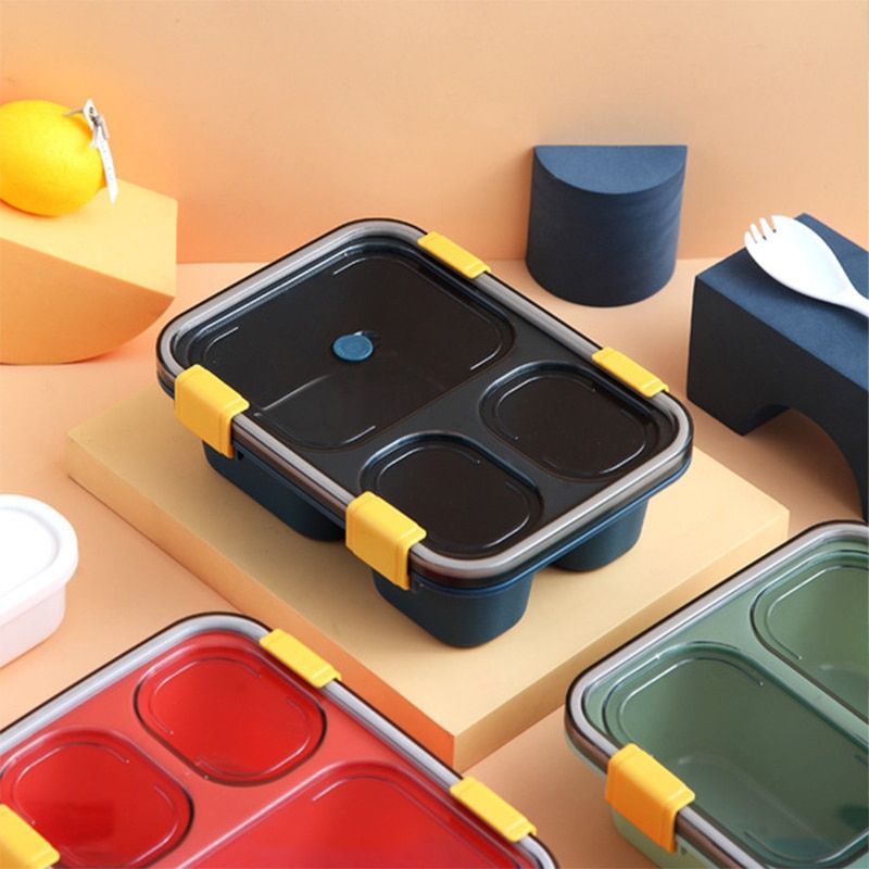 Lunch Box Plastic Bento Box Healthy  Storage Box Microwave Picnic Box