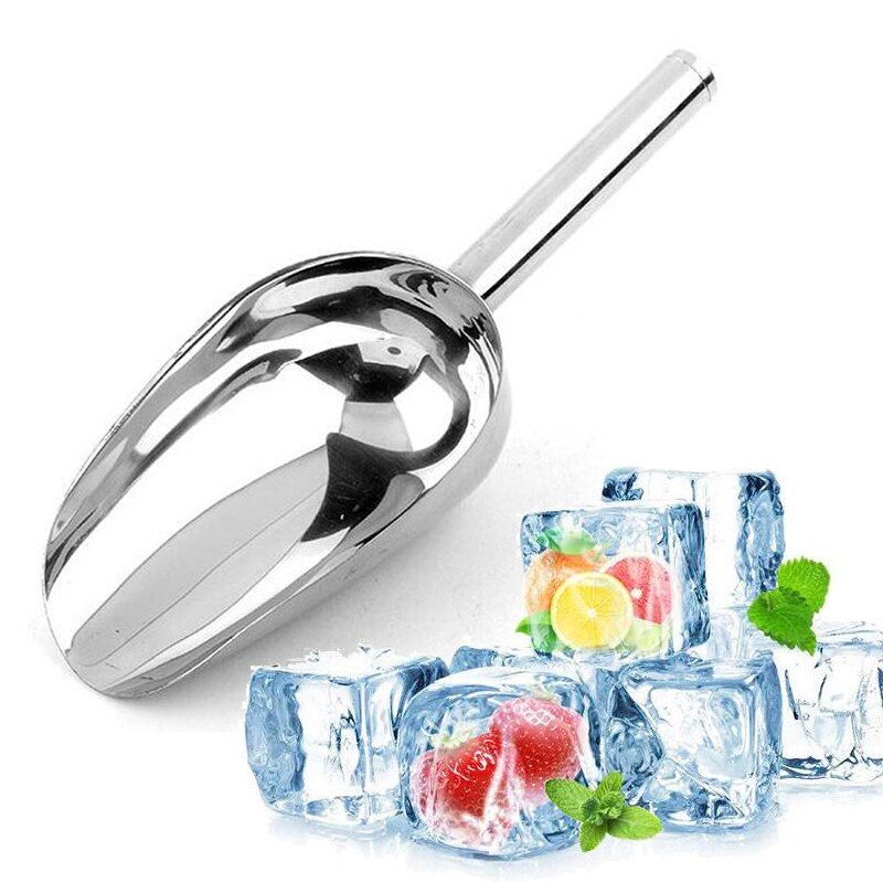 1Pcs Aluminum Alloy Bar Candy Scoop Shovel Shovel Round Bar