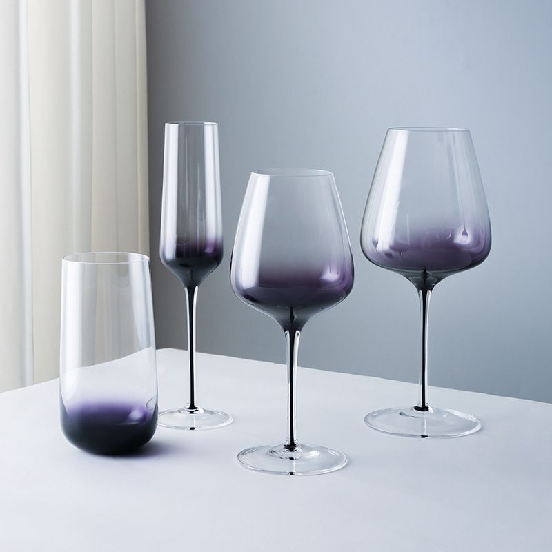 Dream Purple Gradient Red Wine Glass Champagne Glass