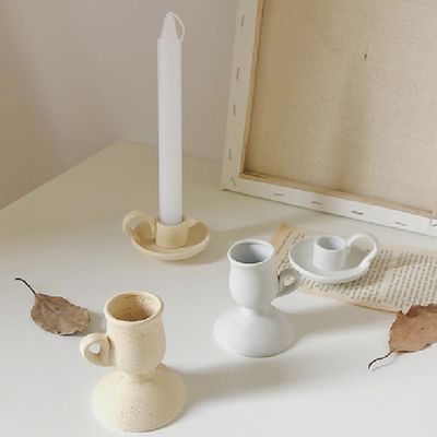 Bougeoir en céramique à main