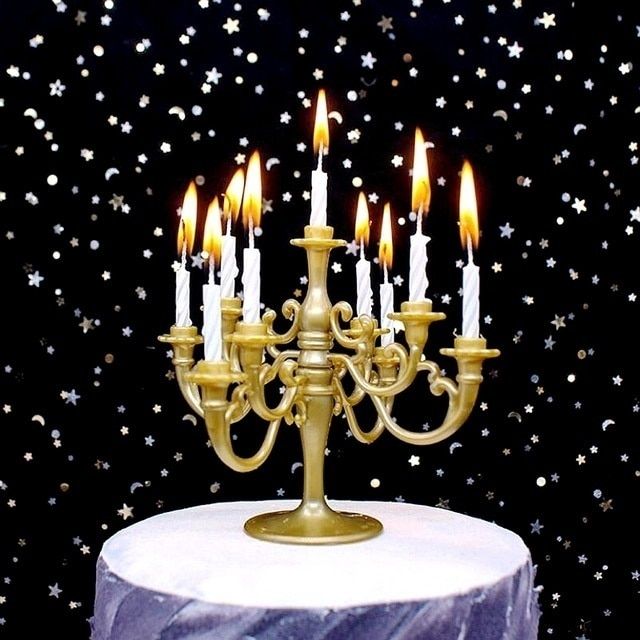 Décoration de gâteau, bougeoir