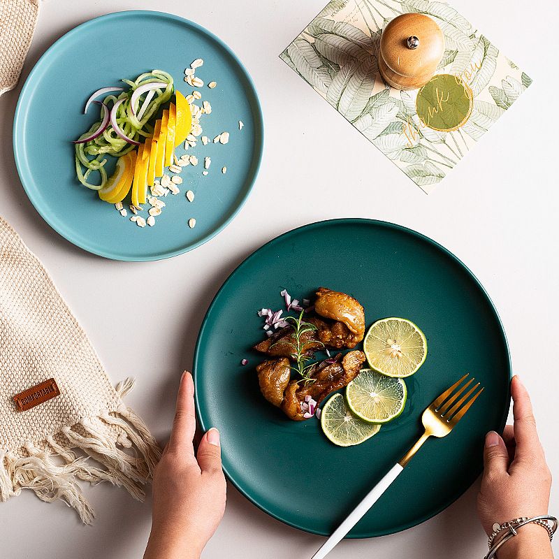 Creative Ceramic Steak Serving Plates Family Salad Sushi Breakfast Plates