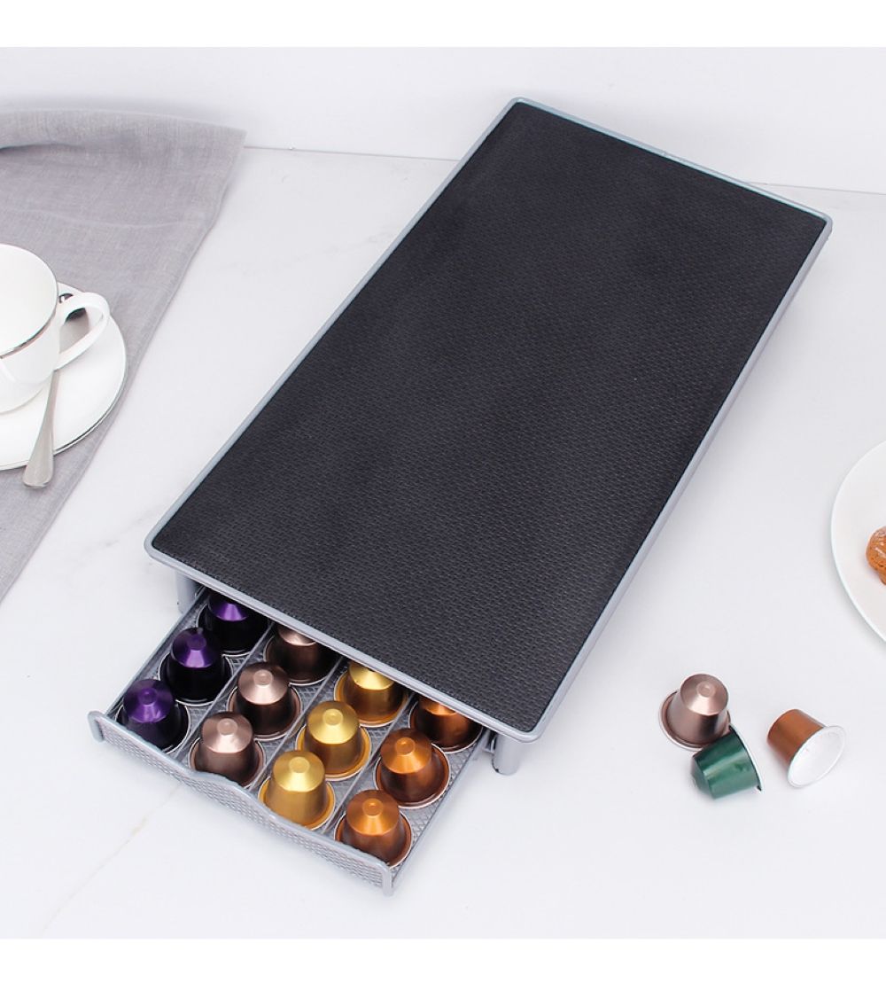 Coffee Pods Holders Nespresso Capsule Metal Storage Drawer
