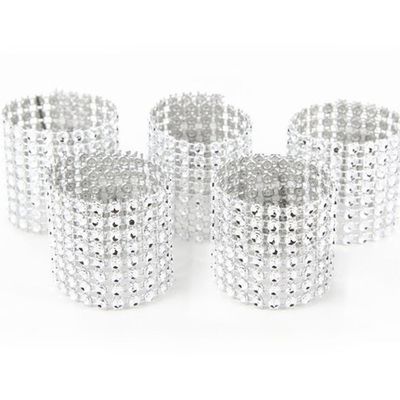 20Pcs Gold Silver Napkin Ring Chairs Buckles Wedding Event Decoration Crafts