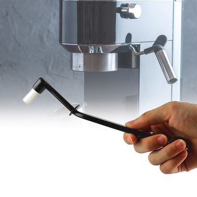 Brosse de nettoyage pour machine à café coudée