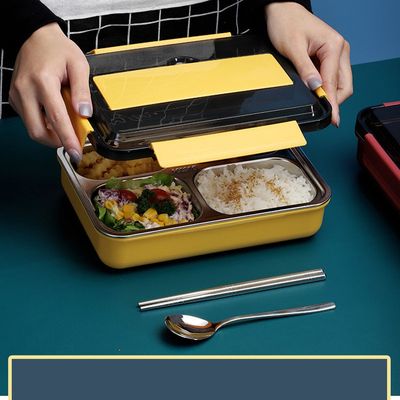 Boîte à lunch Bento en acier inoxydable