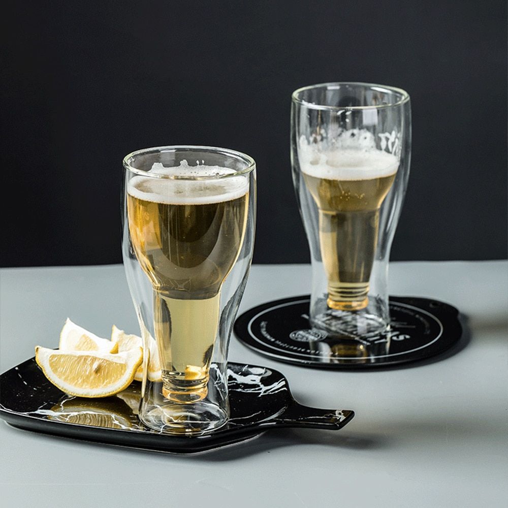 Verre à vin, tasse à double paroi, verres à bière et à vin