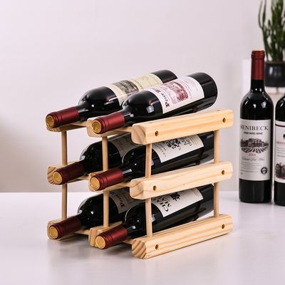 Casier à vin rouge créatif en bois à faire soi-même