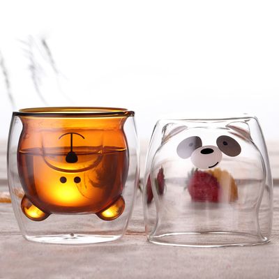 Mini tasse à thé en borosilicate résistante au chaud et au froid