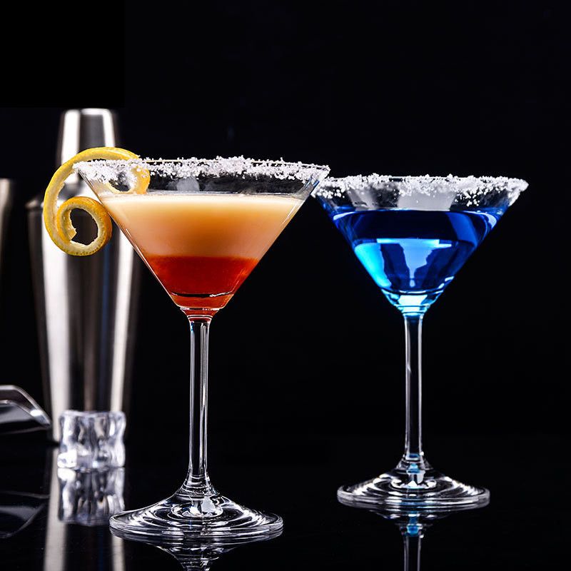 Verre à cocktail en verre de plage triangulaire