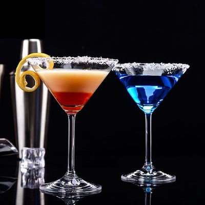 Verre à cocktail en verre de plage triangulaire