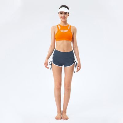 Tenue de sport côtelée deux pièces pour femmes