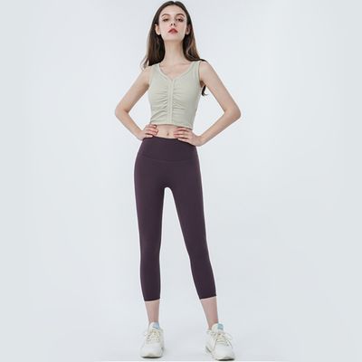 Vêtements de course à pied, vêtements de yoga nus, gilet