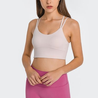 Soutien-gorge en nylon pour femme, haut sexy, respirant, sous-vêtement, fitness, yoga, sport