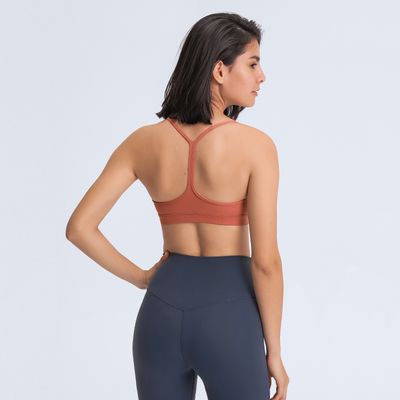 Soutien-gorge de sport à coussin souple et extensible pour filles, haut de fitness pour femmes
