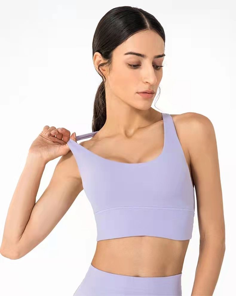 Soutien-gorge de sport extensible pour femme, idéal pour la course à pied, le fitness et le yoga