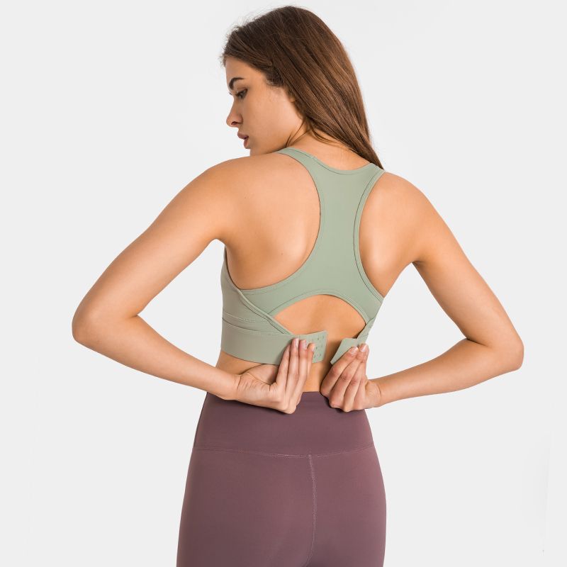 Débardeur décontracté pour femme, soutien-gorge de sport sexy avec boucle réglable au dos