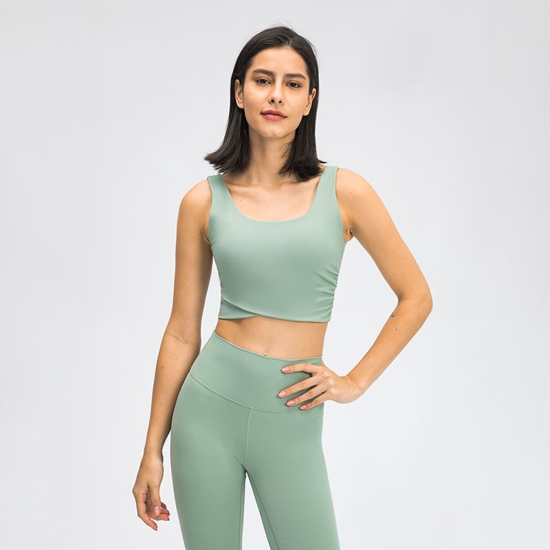 Soutien-gorge de sport à forte élasticité pour entraînement physique et gym