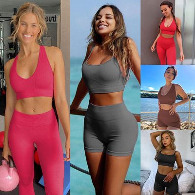 Gilet de sport sans couture pour le fitness, le yoga et la pression