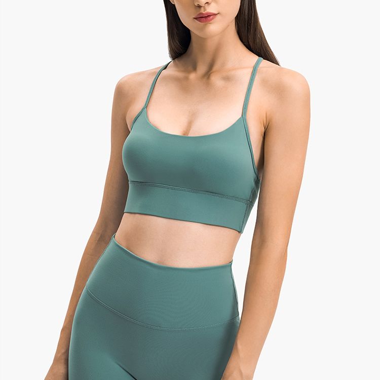 Soutien-gorge de sport dos nu pour femme, idéal pour le yoga et le fitness