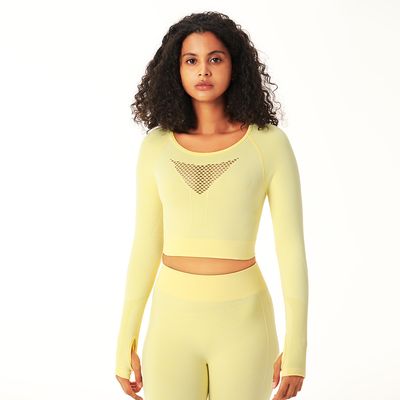 Ensemble deux pièces sportif jaune
