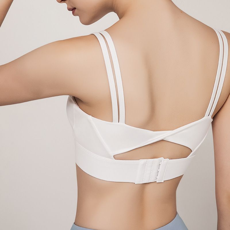 Soutien-gorge de sport réglable à col en V pour femmes, sexy, grande taille