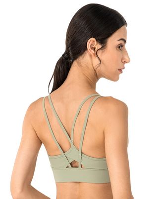 Soutien-gorge court pour femme, vêtements de sport, fitness, yoga