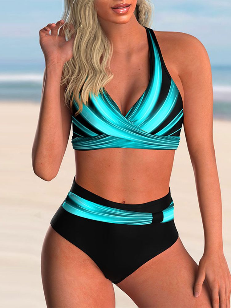 Women Swimsuit Sexy Women High Waist Bikini Swimwear