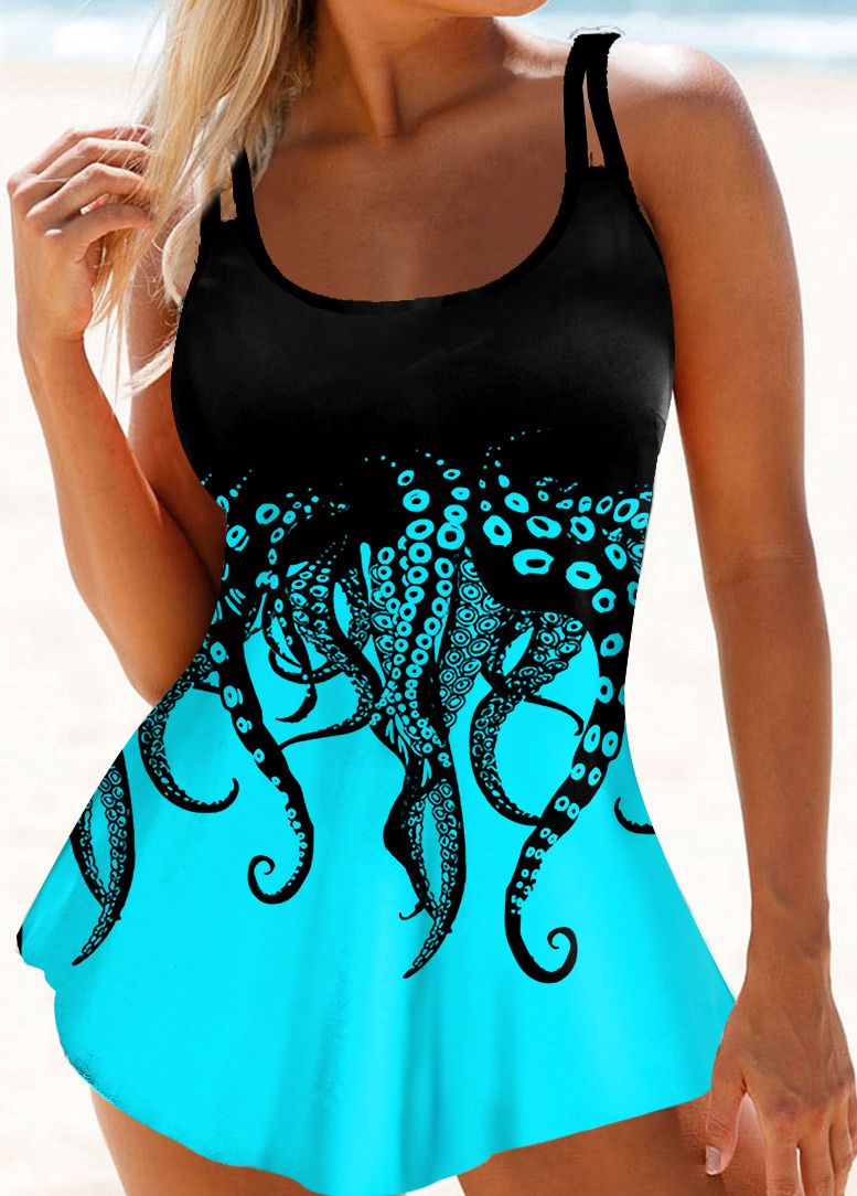 Print Plus Size Swimwear Women Tankini Swimsuits