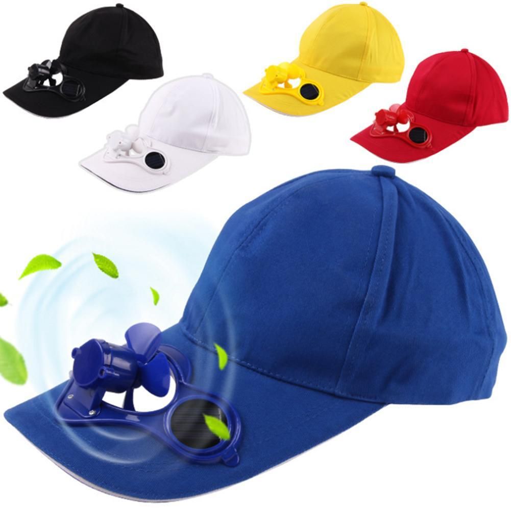 Summer Unisex Solar Power Fan Hat Outdoor Sports Baseball Caps