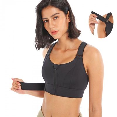 Women Velcro Adjustable Sports Bra Shockproof Running Underwear