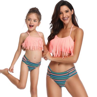 Maillot de bain parent-enfant, bikini