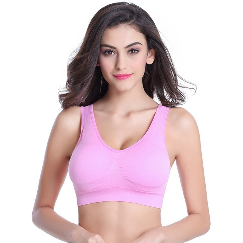 Women Sport Bra Fitness Running Vest Gym Workout Underwear Padded Crop Tops