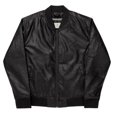 Veste Bomber en cuir