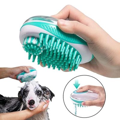 Brosse de bain 2 en 1 pour chien et chat