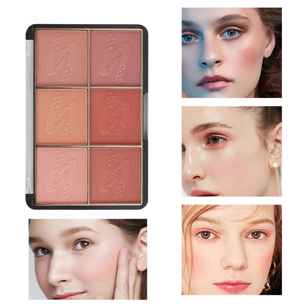 Natural Rouge Blush Palette for Face Makeup
