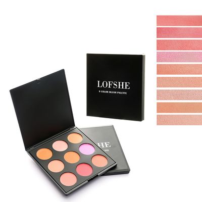 9-Color Natural Face Blush Palette
