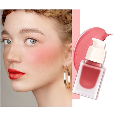 Matte Long-Wearing Liquid Blush 6 Colors for Face and Contouring