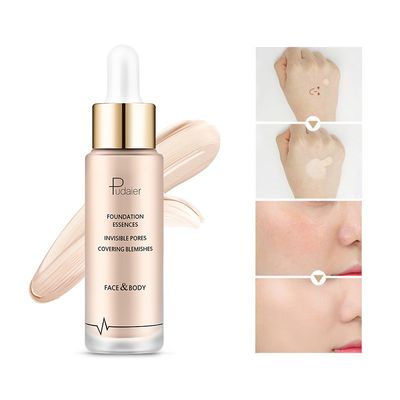 Hydrating Whitening Liquid Foundation, Pore-Covering Base