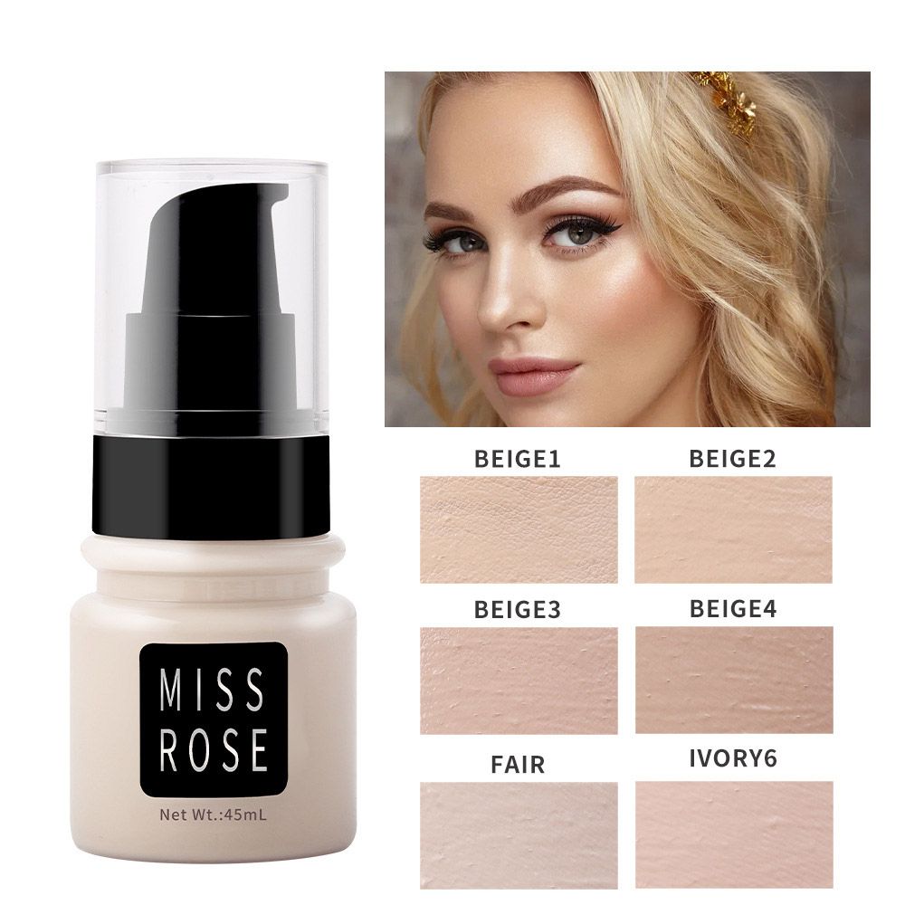 Matte Liquid Foundation with Concealer, Oil Control, Long-Lasting