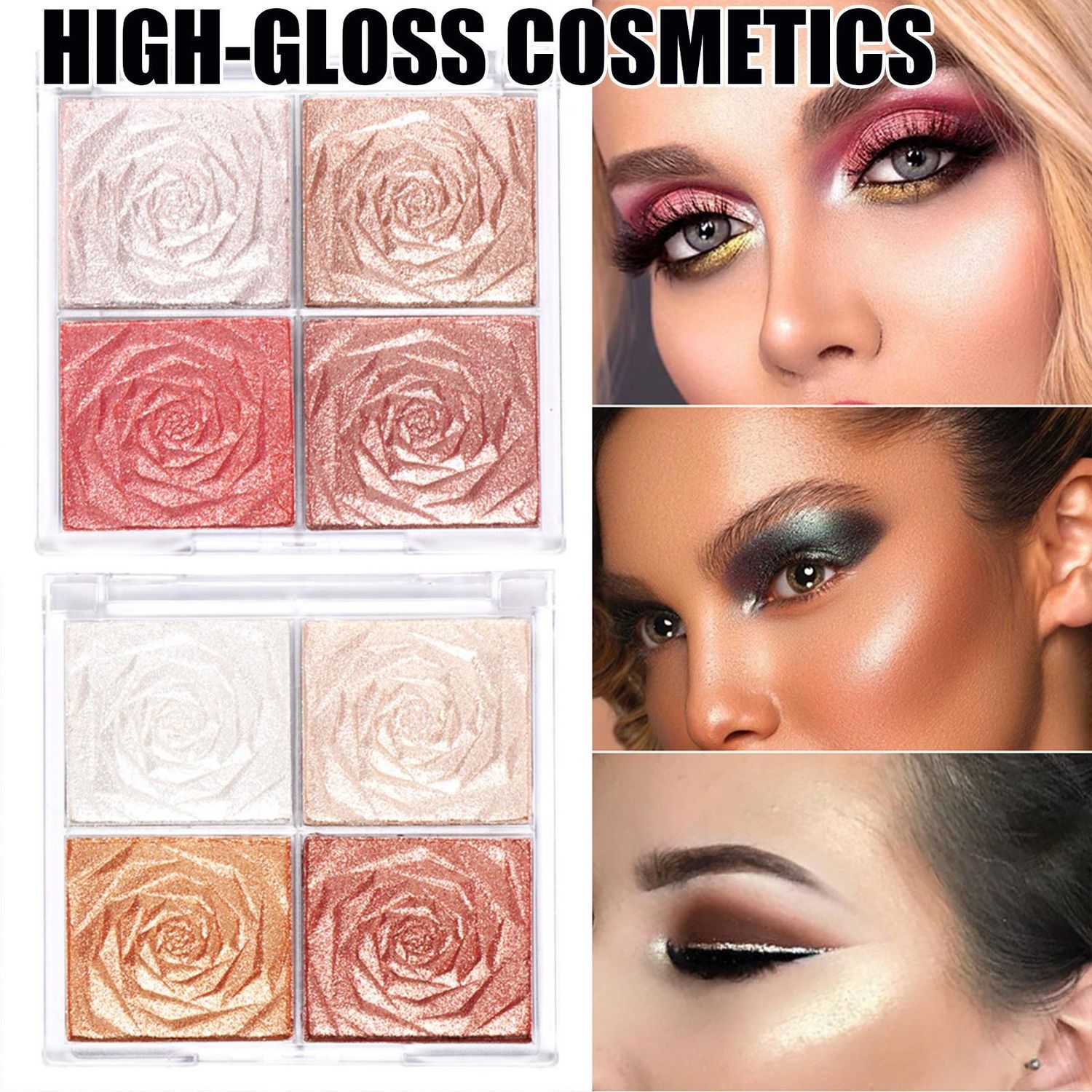 Palette de poudre scintillante Rose Diamond Highlighter