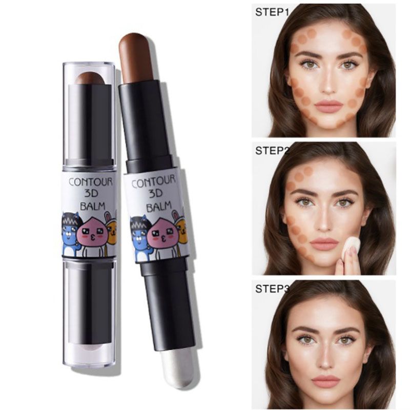 Stylo surligneur contour bronzeur visage