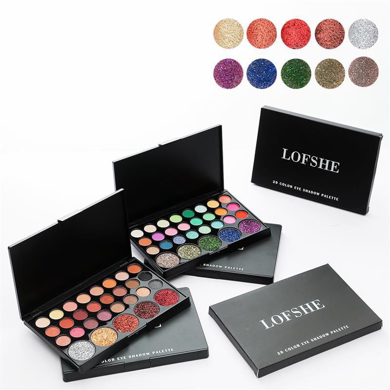 Palette de 29 ombres à paupières, surligneurs et contours