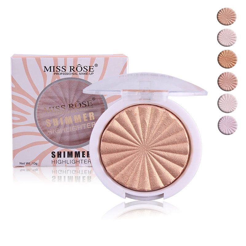 Surligneur unique pour le visage, maquillage bronze, éclat scintillant, contour du visage