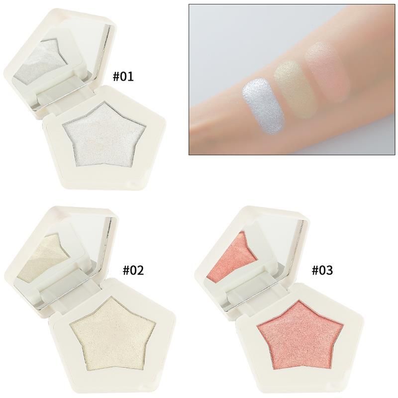 Poudre de contouring scintillante stéréo pour maquillage naturel naturel